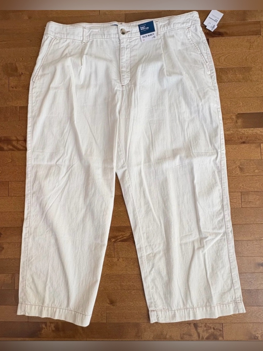 Old Navy Extra High-Rise Super Wide Leg Pants - Ecru / Off-White - Size 22 NWT